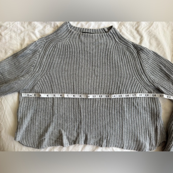 American Apparel Cropped Sweater - Grey - Large - Picture 3 of 4